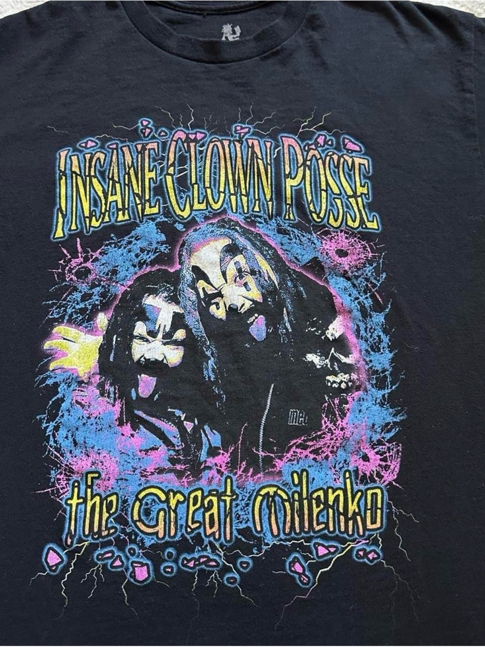 Insane Clown Posse The Great Milenko Kids Black Graphic Tee medium